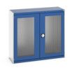 CUBIO SMLF-13512 CUPBOARD HOUSING WITH WINDOW DOOR-LIGHT GREY/BLUE thumbnail-0