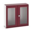 CUBIO SMLF-13512 CUPBOARD HOUSING WITH WINDOW DOOR-LIGHT GREY/RED thumbnail-0