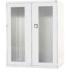 CUBIO SMLFS-13516 CUPBOARD HOUSING WITH WINDOW DOORS-LIGHT GREY thumbnail-0