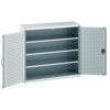 Cubio Storage Cabinet, 2 Perfo Doors, Light Grey, 1200 x 1300 x 525mm thumbnail-0