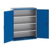 Cubio Storage Cabinet, 2 Perfo Doors, Blue, 1600 x 1300 x 525mm thumbnail-0