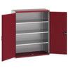 Cubio Storage Cabinet, 2 Perfo Doors, Red, 1600 x 1300 x 525mm thumbnail-0