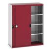 Cubio Storage Cabinet, 2 Sliding Doors, Red, 1600 x 1300 x 525mm thumbnail-0