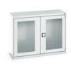 CUBIO SMLF-13510 CUPBOARD HOUSING WITH WINDOW DOOR-LIGHT GREY thumbnail-0