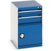 Cubio Drawer Cabinet, 2 Drawers, Blue/Light Grey, 800 x 525 x 650mm thumbnail-0