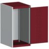 CUBIO SMLF-5610 CUPBOARD HOUSING WITH PERFO DOOR-LIGHT GREY/RED thumbnail-0