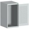 CUBIO SMLF-5610 CUPBOARD HOUSING WITH LOUVRE DOOR-LIGHT GREY thumbnail-0