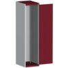 CUBIO SMLF-5620 CUPBOARD HOUSING WITH PERFO DOOR-LIGHT GREY/RED thumbnail-0