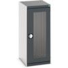 CUBIO SMLF-5612 CUPBOARD HOUSING WITH WINDOW DOOR-LIGHT/ANTH GREY thumbnail-0