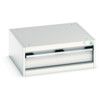 Cubio Drawer Cabinet, 1 Drawers, Light Grey, 250 x 650 x 650mm thumbnail-0