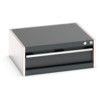 Cubio Drawer Cabinet, 1 Drawers, Anthracite Grey/Light Grey, 250 x 650 x 650mm thumbnail-0