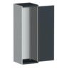 CUBIO SMLF-6620 CUPBOARD HOUSING WITH LOUVRE DOOR-LIGHT/ANTH GREY thumbnail-0