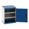 Cubio Storage Cabinet, Single Perfo Door, Blue, 800 x 650 x 650mm thumbnail-0