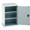 Cubio Storage Cabinet, Single Perfo Door, Light Grey, 1000 x 650 x 650mm thumbnail-0