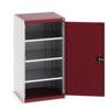 Cubio Storage Cabinet, Single Perfo Door, Red, 1200 x 650 x 650mm thumbnail-0