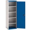 Cubio Storage Cabinet, Single Perfo Door, Blue, 2000 x 650 x 650mm thumbnail-0