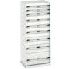 Cubio Drawer Cabinet, 9 Drawers, Light Grey, 1600 x 650 x 650mm thumbnail-0