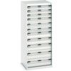 Cubio Drawer Cabinet, 11 Drawers, Light Grey, 1600 x 650 x 650mm thumbnail-0