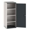 Cubio Storage Cabinet, Single Door, Anthracite Grey, 1600 x 650 x 650mm thumbnail-0