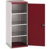 Cubio Storage Cabinet, Single Door, Red, 1600 x 650 x 650mm thumbnail-0