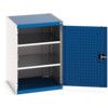 Cubio Storage Cabinet, Single Perfo Door, Blue, 900 x 650 x 650mm thumbnail-0