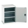 Cubio Storage Cabinet, Single Door, Light Grey, 900 x 650 x 650mm thumbnail-0