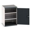 Cubio Storage Cabinet, Single Door, Anthracite Grey, 900 x 650 x 650mm thumbnail-0