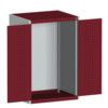 CUBIO SMLF-8612 CUPBOARD HOUSING WITH PERFO DOOR-LIGHT GREY/RED thumbnail-0