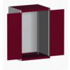 CUBIO SMLF-8612 CUPBOARD HOUSING WITH PERFO DOOR-LIGHT GREY/RED thumbnail-0