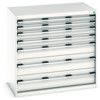 Cubio Drawer Cabinet, 7 Drawers, Light Grey, 1000 x 1050 x 650mm thumbnail-0