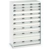 Cubio Drawer Cabinet, 9 Drawers, Light Grey, 1600 x 1050 x 650mm thumbnail-0