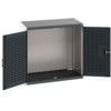 CUBIO SMLF-10610 CUPBOARD HOUSING WITH LOUVRE DOOR-LIGHT/ANTH GREY thumbnail-0