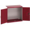 CUBIO SMLF-10610 CUPBOARD HOUSING WITH LOUVRE DOOR-LIGHT GREY/RED thumbnail-0