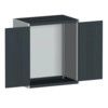 CUBIO SMLF-10612 CUPBOARD HOUSING WITH PERFO DOOR-LIGHT/ANTH GREY thumbnail-0