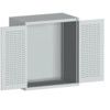 CUBIO SMLF-10612 CUPBOARD HOUSING WITH LOUVRE DOOR-LIGHT GREY thumbnail-0