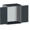 CUBIO SMLF-10612 CUPBOARD HOUSING WITH LOUVRE DOOR-LIGHT/ANTH GREY thumbnail-0