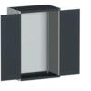 CUBIO SMLF-10616 CUPBOARD HOUSING WITH LOUVRE DOOR-LIGHT/ANTH GREY thumbnail-0