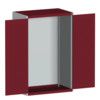 CUBIO SMLF-10616 CUPBOARD HOUSING WITH LOUVRE DOOR-LIGHT GREY/RED thumbnail-0