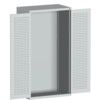 CUBIO SMLF-10620 CUPBOARD HOUSING WITH LOUVRE DOOR-LIGHT GREY thumbnail-0