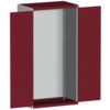 CUBIO SMLF-10620 CUPBOARD HOUSING WITH LOUVRE DOOR-LIGHT GREY/RED thumbnail-0