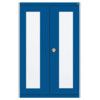 CUBIO SMLF-10616 CUPBOARD HOUSING WITH WINDOW DOOR-LIGHT GREY/BLUE thumbnail-0