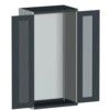 CUBIO SMLF-10620 CUPBOARD HOUSING WITH WINDOW DOOR-LIGHT/ANTH GREY thumbnail-0