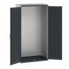 Cubio Storage Cabinet, 2 Doors, Anthracite Grey, 2000 x 1050 x 650mm thumbnail-0