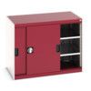 Cubio Storage Cabinet, Single Sliding Door, Red, 800 x 1050 x 650mm thumbnail-0