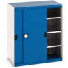 Cubio Storage Cabinet, Single Sliding Door, Blue, 1200 x 1050 x 650mm thumbnail-0