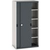 Cubio Storage Cabinet, Single Sliding Door, Anthracite Grey, 2000 x 1050 x 650mm thumbnail-0