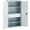 Cubio Storage Cabinet, 2 Doors, Light Grey, 2000 x 1050 x 650mm thumbnail-0