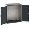 Cubio Storage Cabinet, 2 Doors, Anthracite Grey, 1200 x 1050 x 650mm thumbnail-0