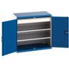 Cubio Storage Cabinet, 2 Doors, Blue, 1000 x 1050 x 650mm thumbnail-0