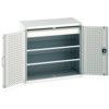 Cubio Storage Cabinet, 2 Doors, Light Grey, 1000 x 1050 x 650mm thumbnail-0